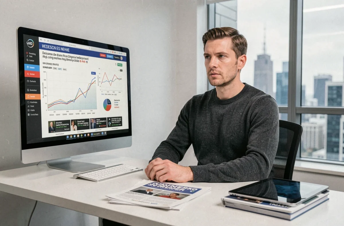 Conseiller Finance Quotidienne analysant des données financières et des taux d'assurance emprunteur